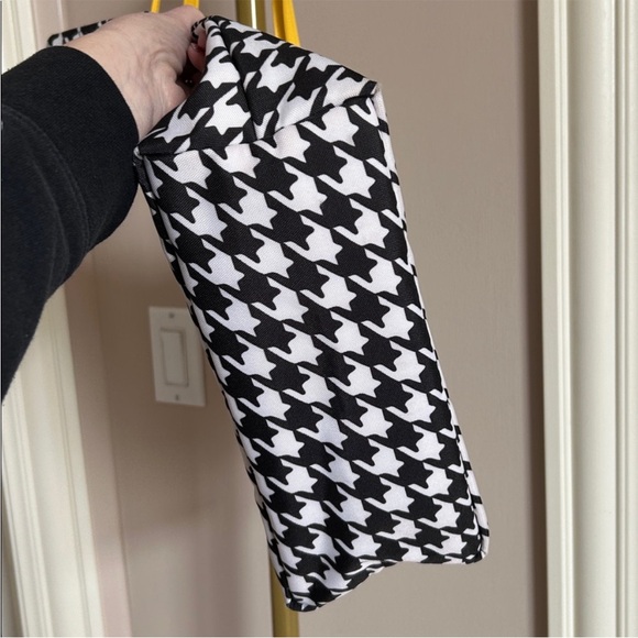 Vers Bradley Hello Yellow Midnight Houndstooth Tote EUC - Picture 4 of 7
